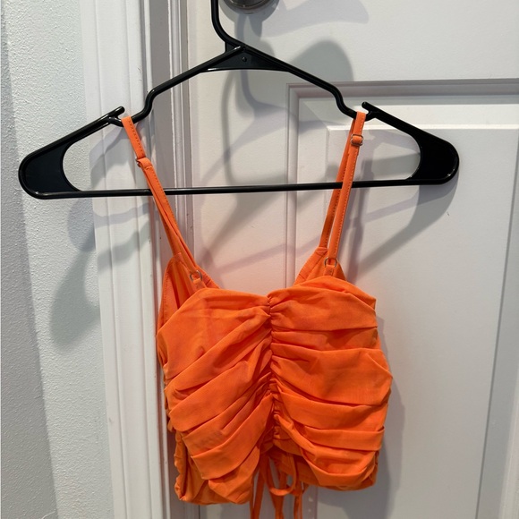 Orange Ruched Top - Picture 3 of 3